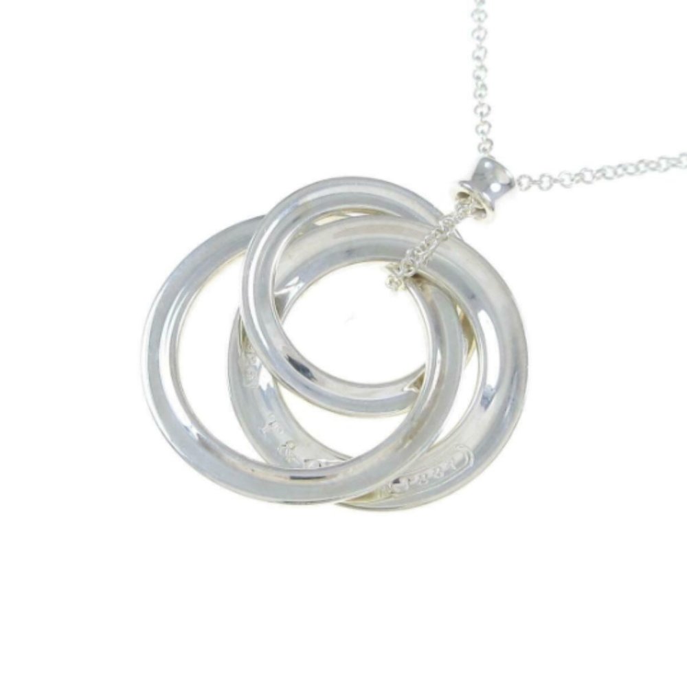 Unique and Funky Tiffany & Co. Sterling Silver Interlocking Necklace